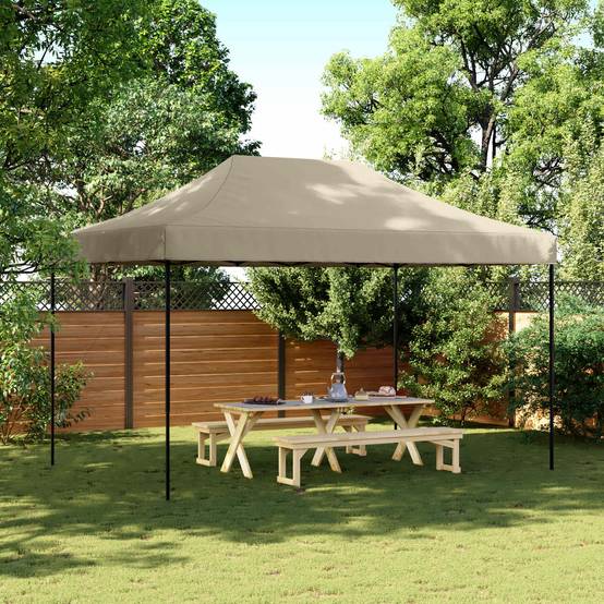 Vidaxl - Tente de réception pliable escamotable taupe 440x292x315 cm vidaXL 4004962 - Image 1
