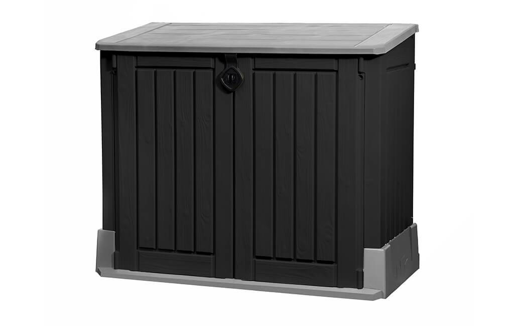 Keter - Coffre de jardin Itout midi gris clair  noir - 845 L - Image 1