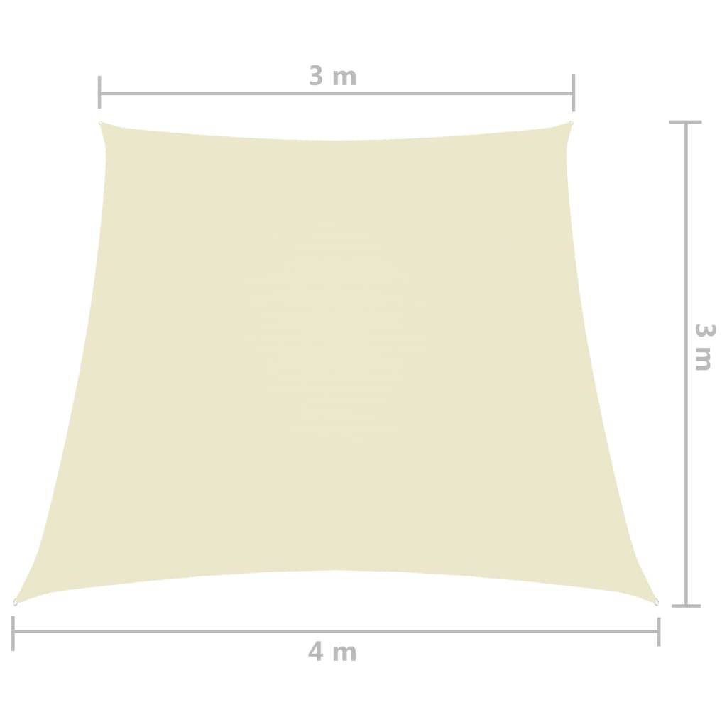 Helloshop26 - Voile toile d'ombrage parasol tissu oxford trapèze 3/4 x 3 m crème - Image 6