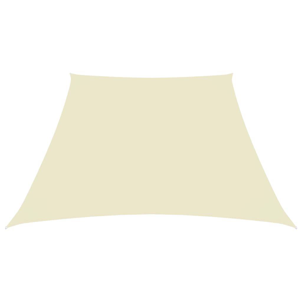 Helloshop26 - Voile toile d'ombrage parasol tissu oxford trapèze 3/4 x 3 m crème - Image 2
