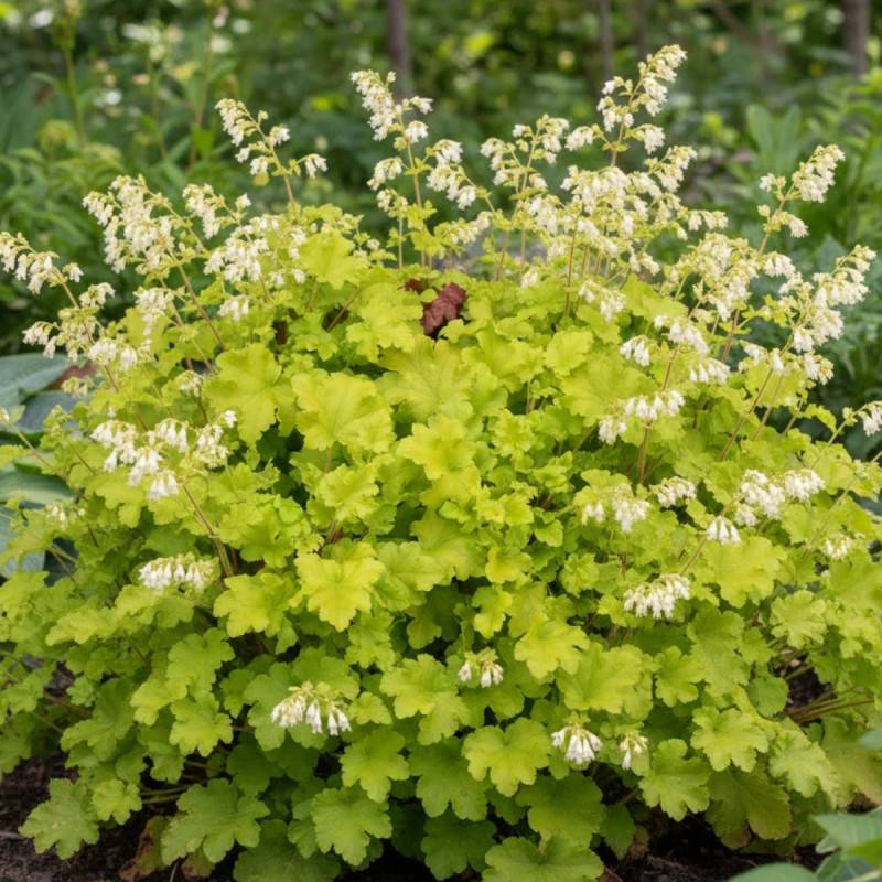 Heuchere Lime Marmalade® à fleurs Rose/Blanche - feuillage Persistant - Pot de 3L - 10/40 cm - Image 3