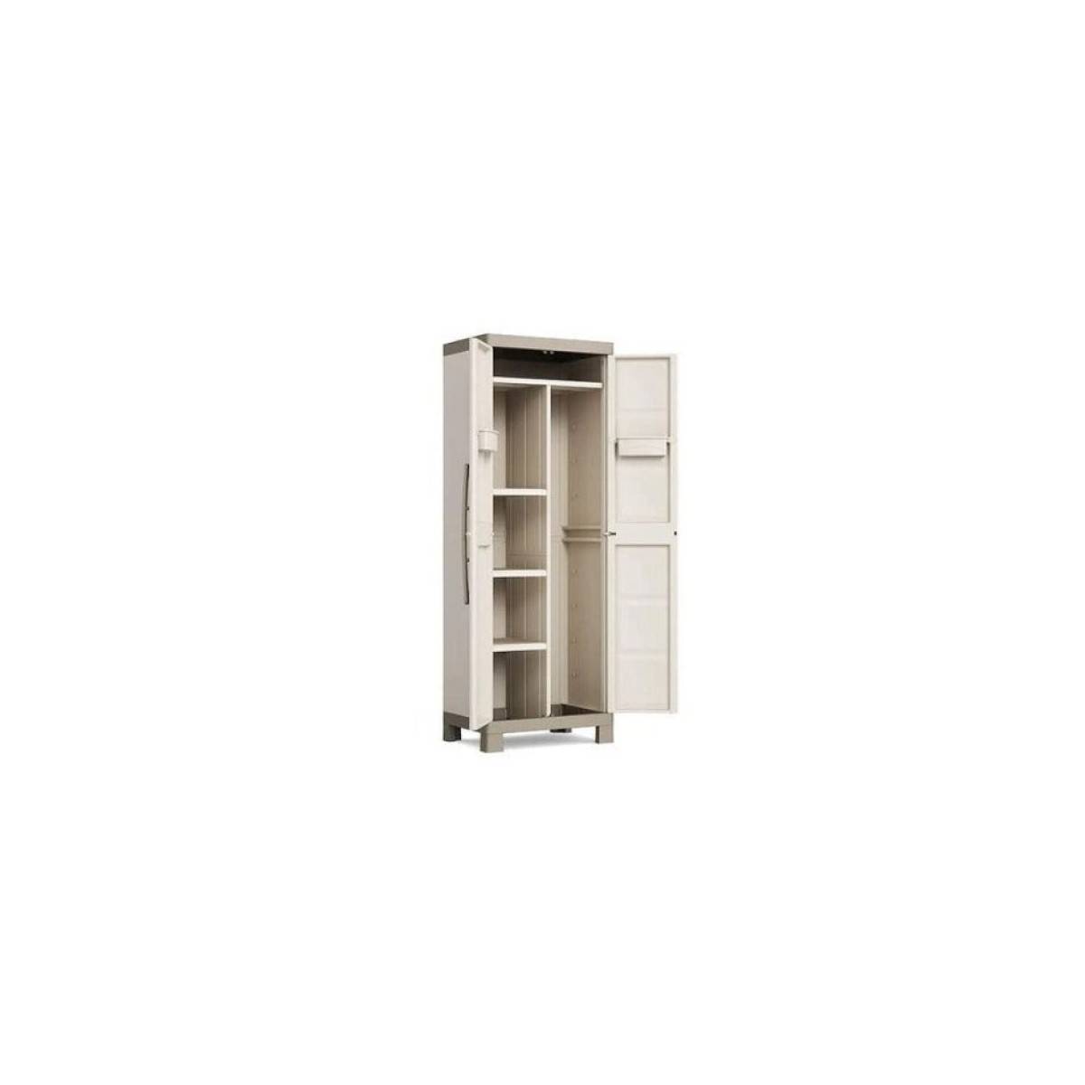 Keter - Armoire 2 portes 65 X 45 X 182cm 4 étagères verrouillable KETER Excellence - Image 4