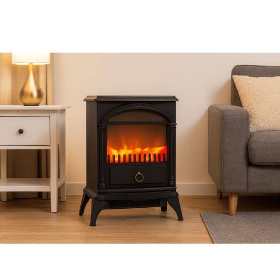 Cheminée électrique 1800W Effet flamme Chauffage d'appoint Santorin NIKLAS - Image 3