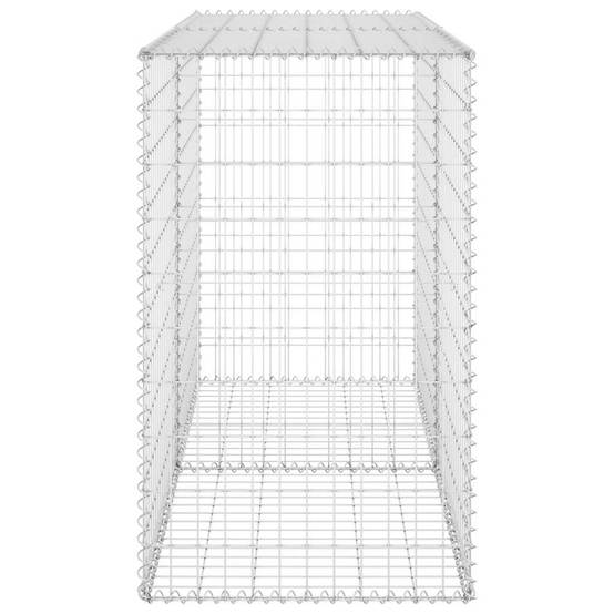 Cage Gabion Métallique Extérieur Décoration Paysagère Solide 150x60x100cm Argent - ComfortXL Outdoor Living - Image 5