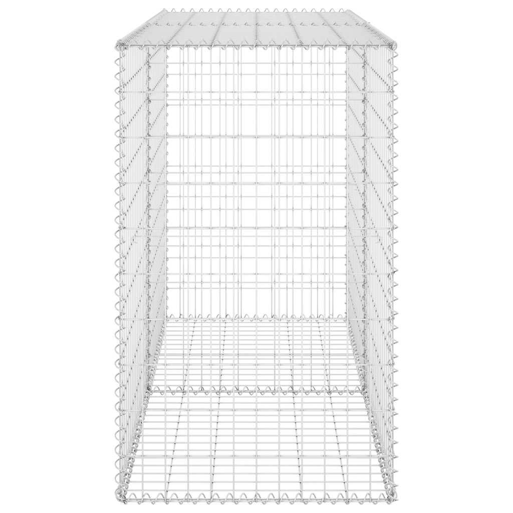 Cage Gabion Métallique Extérieur Décoration Paysagère Solide 150x60x100cm Argent - ComfortXL Outdoor Living - Image 5
