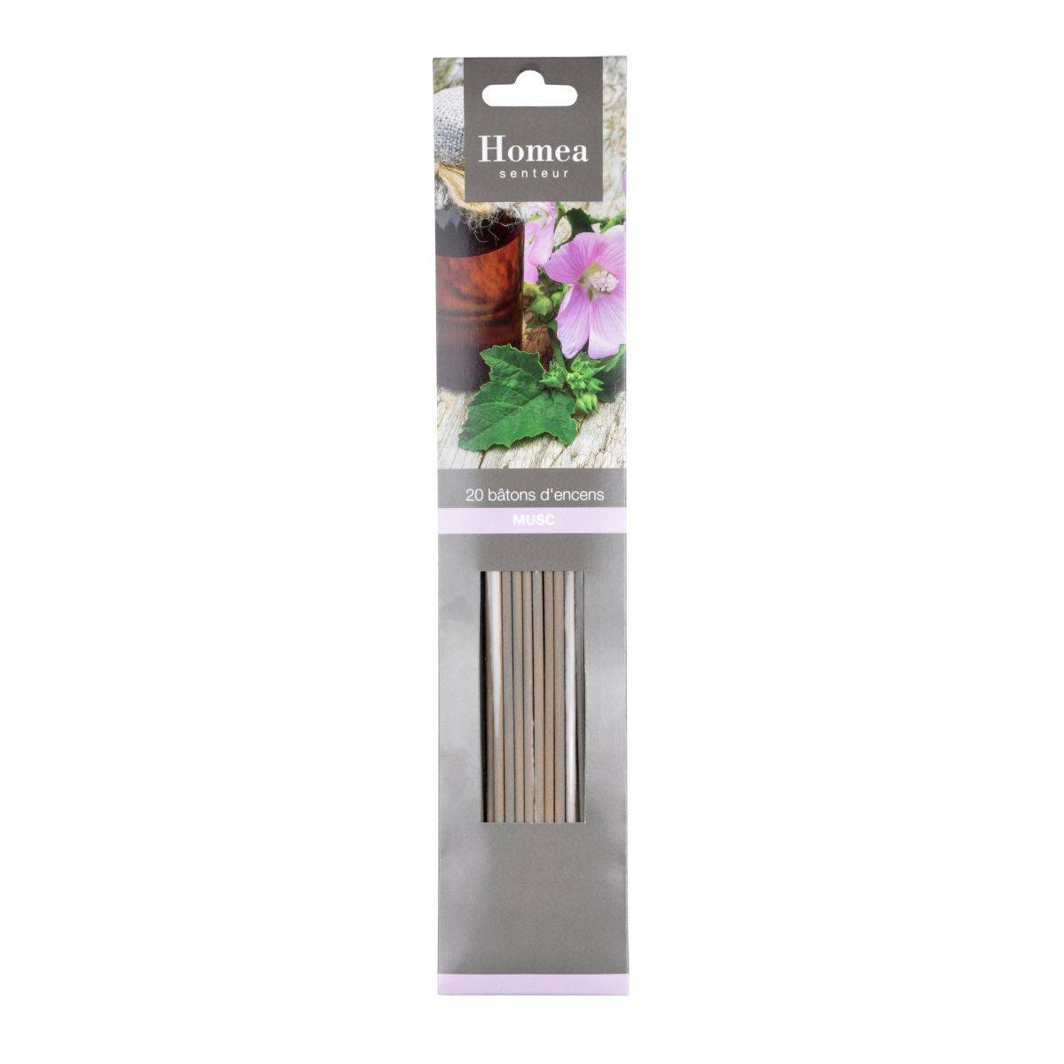 Lot de 20 Bâtons d'Encens "Essentiel" 25cm Musc - Image 2