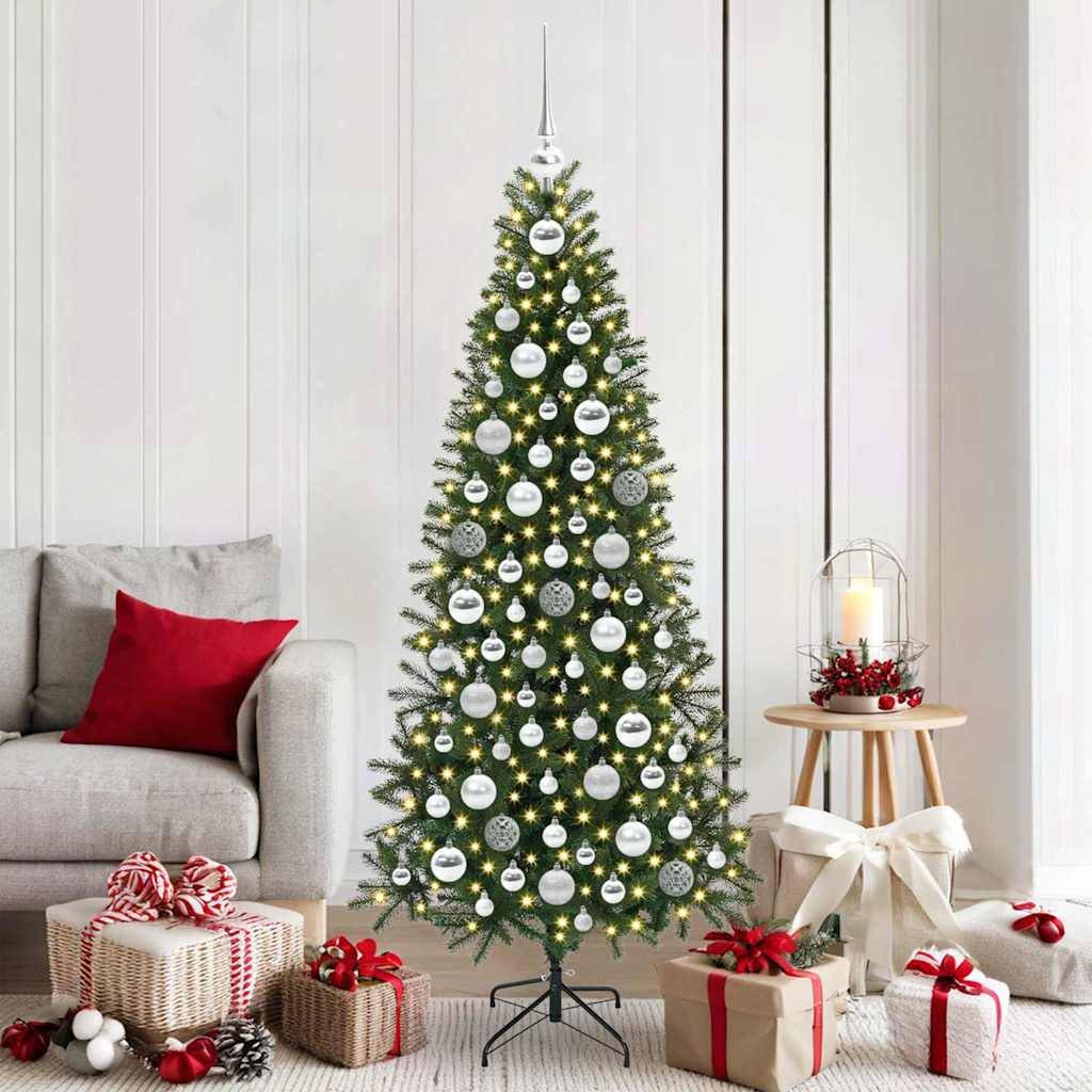 Vidaxl - Ensemble de Boules de Noël 120 pcs Argent Plastique vidaXL 42018836 - Image 1