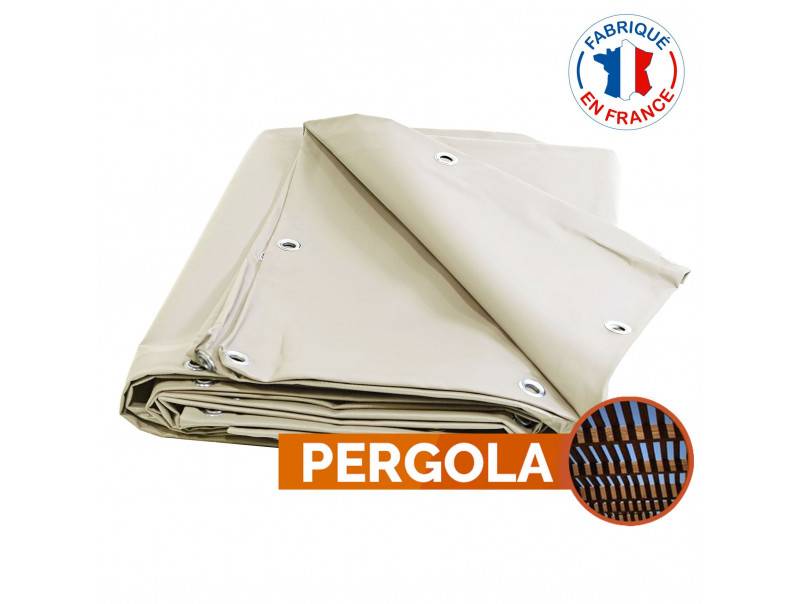 Bâche PVC Pergola 680 Gr/M² TECPLAST Ivoire 2 x 3 m - PR1313 - Image 3