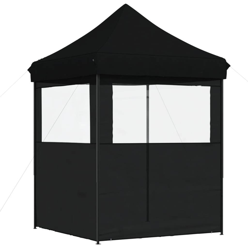 Vidaxl - Tente de réception pliable escamotable 2 parois latérales noir vidaXL 4004998 - Image 5