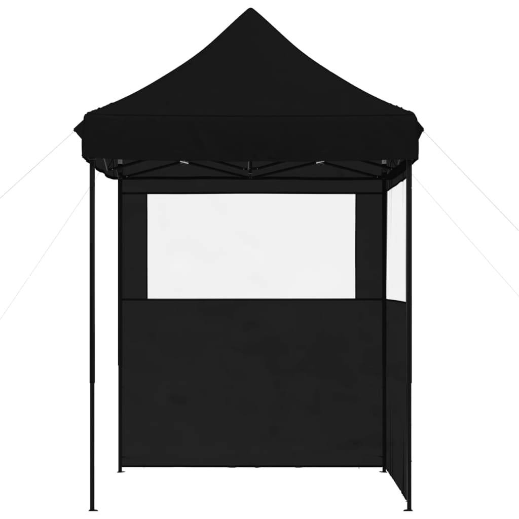Vidaxl - Tente de réception pliable escamotable 2 parois latérales noir vidaXL 4004998 - Image 4