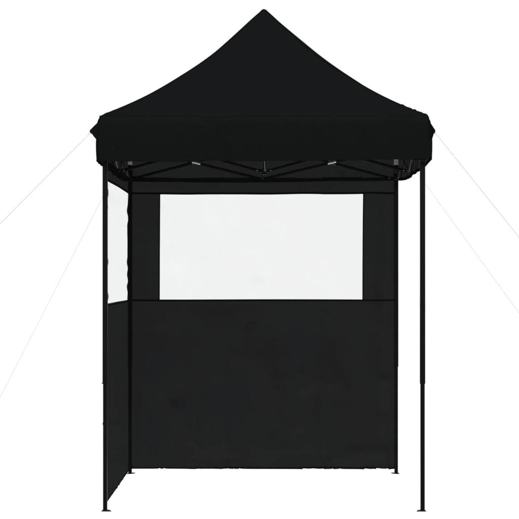 Vidaxl - Tente de réception pliable escamotable 2 parois latérales noir vidaXL 4004998 - Image 6