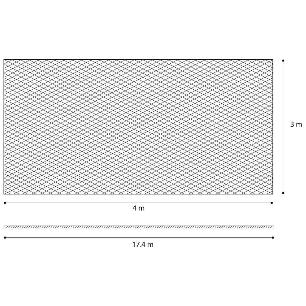 Filet de sécurité Sekura Noir 4 x 3 mètres pour chat - Image 2