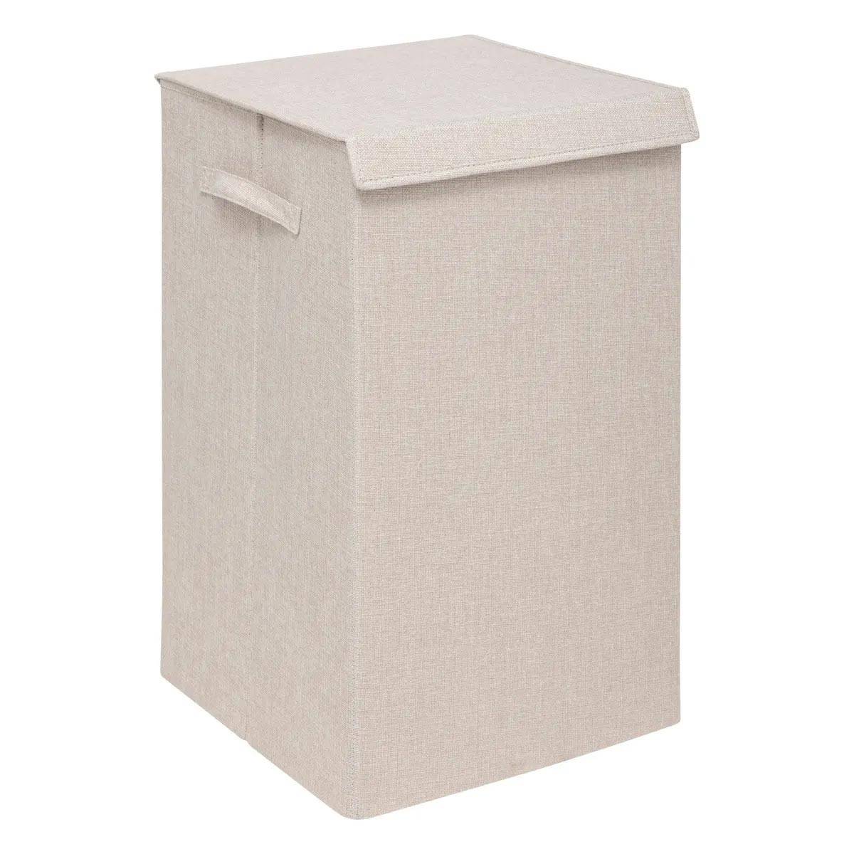 Panier à Linge Avec Séparateur "Colors" 74L Beige Lin - Image 1
