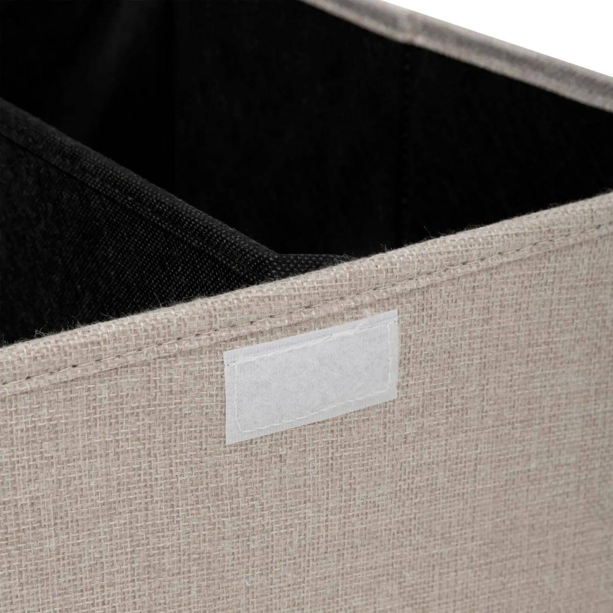 Panier à Linge Avec Séparateur "Colors" 74L Beige Lin - Image 4