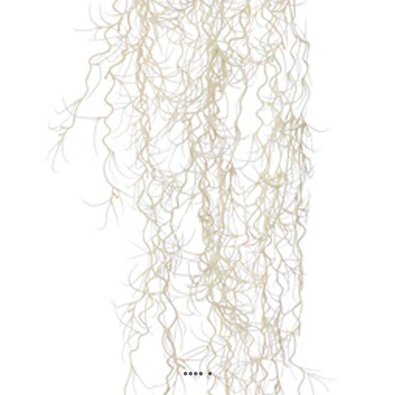 Chute de tillansia artificiel L 80 cm blanc - Image 3