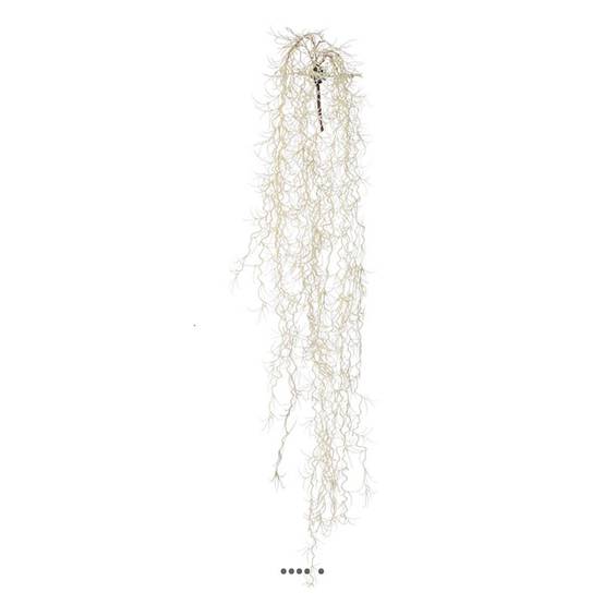 Chute de tillansia artificiel L 80 cm blanc - Image 2