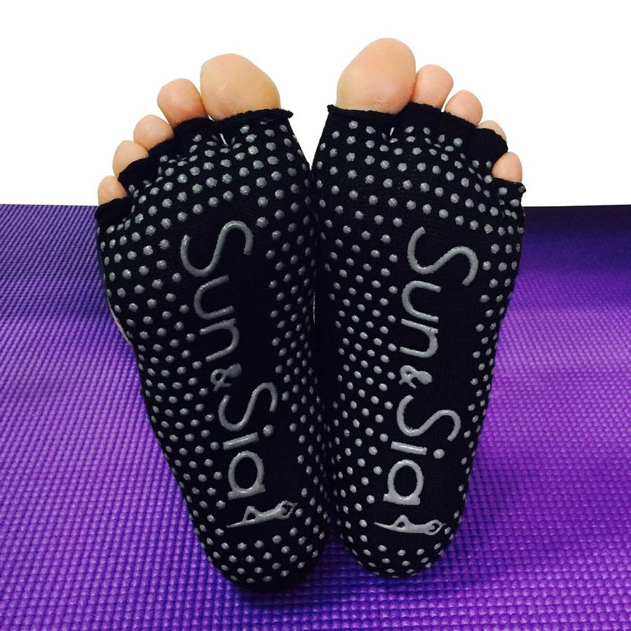 Paire de chaussettes Yoga – Taille unique – Flexibles et Confortables – Antidérapantes – Anti-transpiration – Ultra douce - Sun&Sia - Image 3