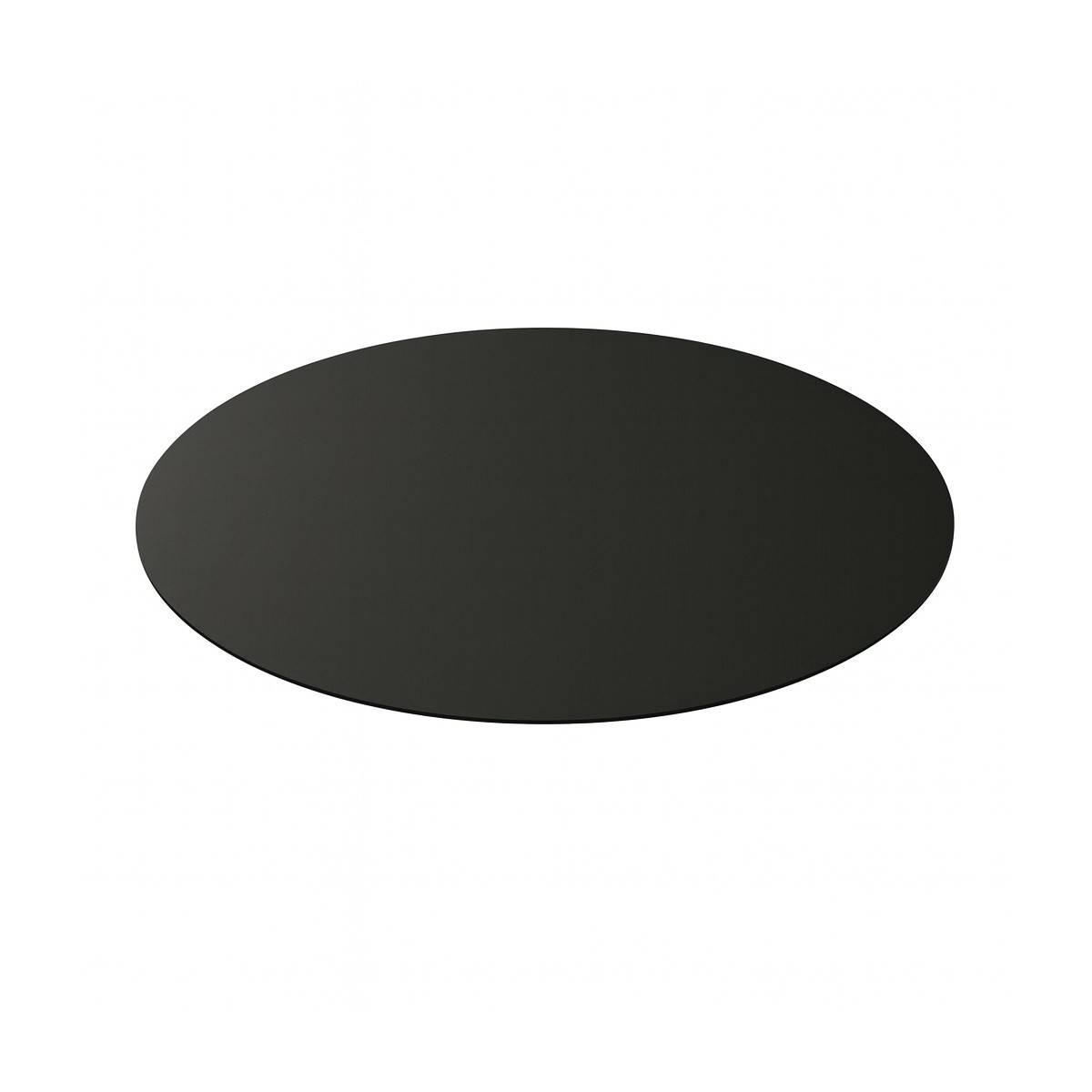 Plaque de protection de sol Ronde Ø 89 cm Acier Noir Vernis pour poêles Épaisseur 2 mm 10.5 kg - Image 1