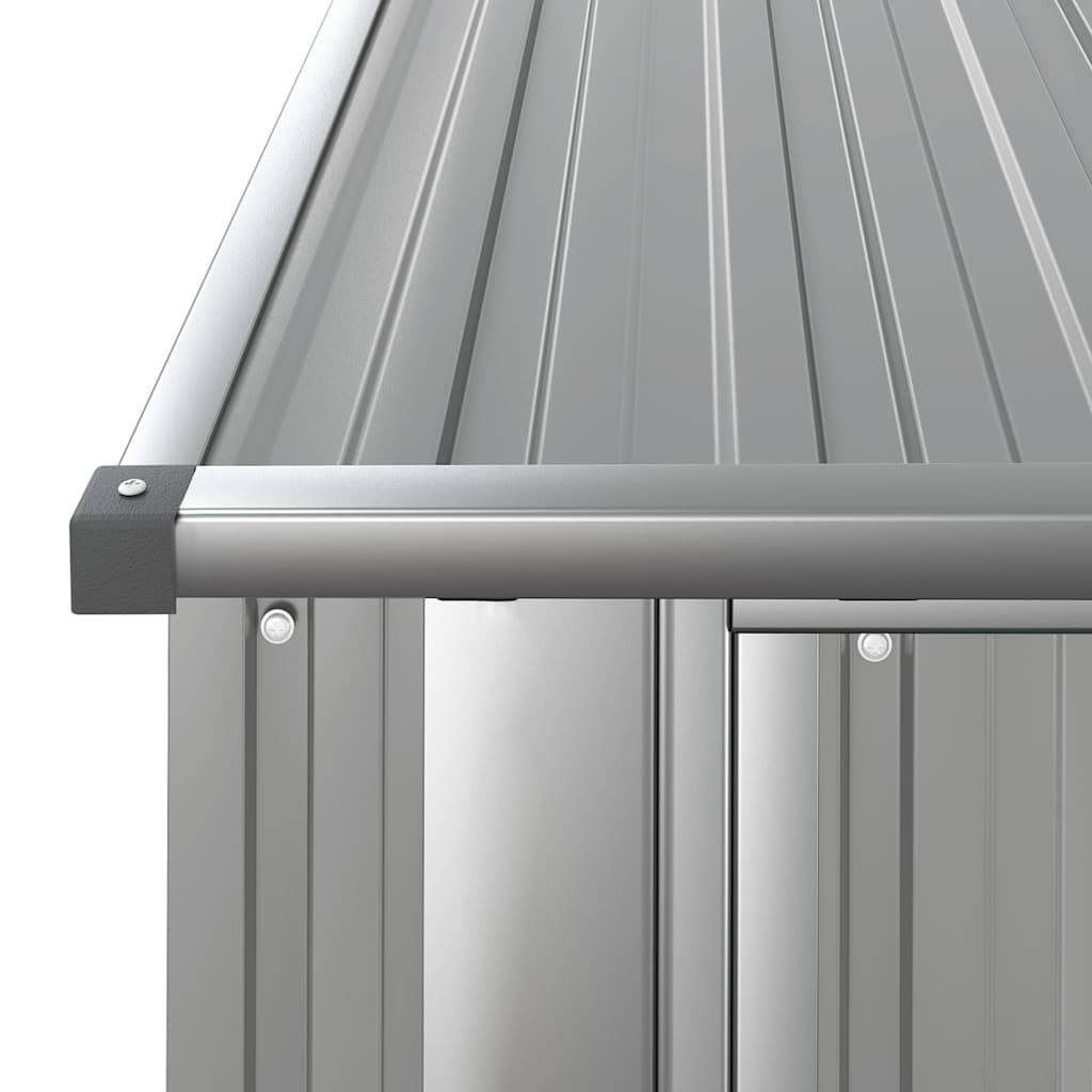 Vidaxl - Abri de jardin Gris 180,5x97x209,5 cm Acier galvanisé 1.8m² vidaXL 150904 - Image 7