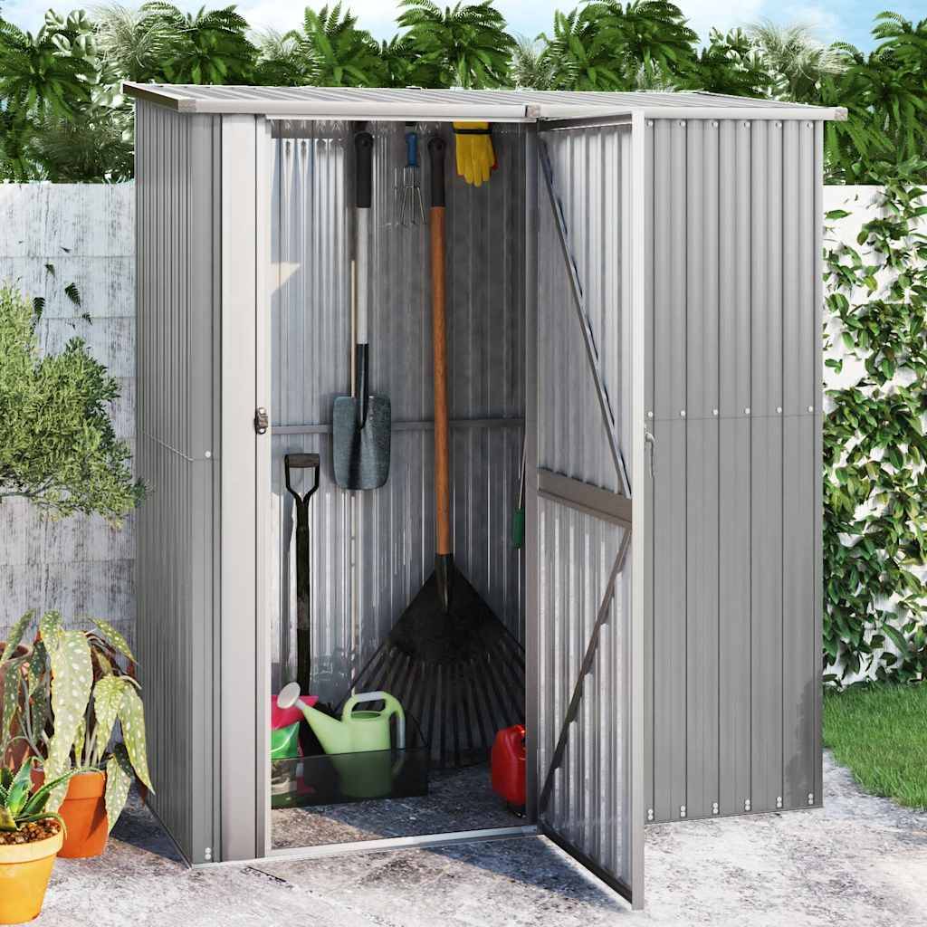 Vidaxl - Abri de jardin Gris 180,5x97x209,5 cm Acier galvanisé 1.8m² vidaXL 150904 - Image 1