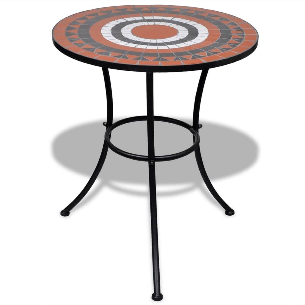 Vidaxl - Mobilier de bistro 3 pcs Carreau céramique Terre cuite et blanc vidaXL 271773 - Image 2