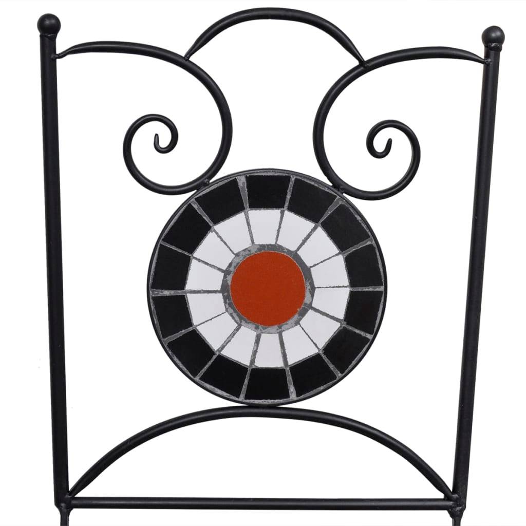 Vidaxl - Mobilier de bistro 3 pcs Carreau céramique Terre cuite et blanc vidaXL 271773 - Image 6