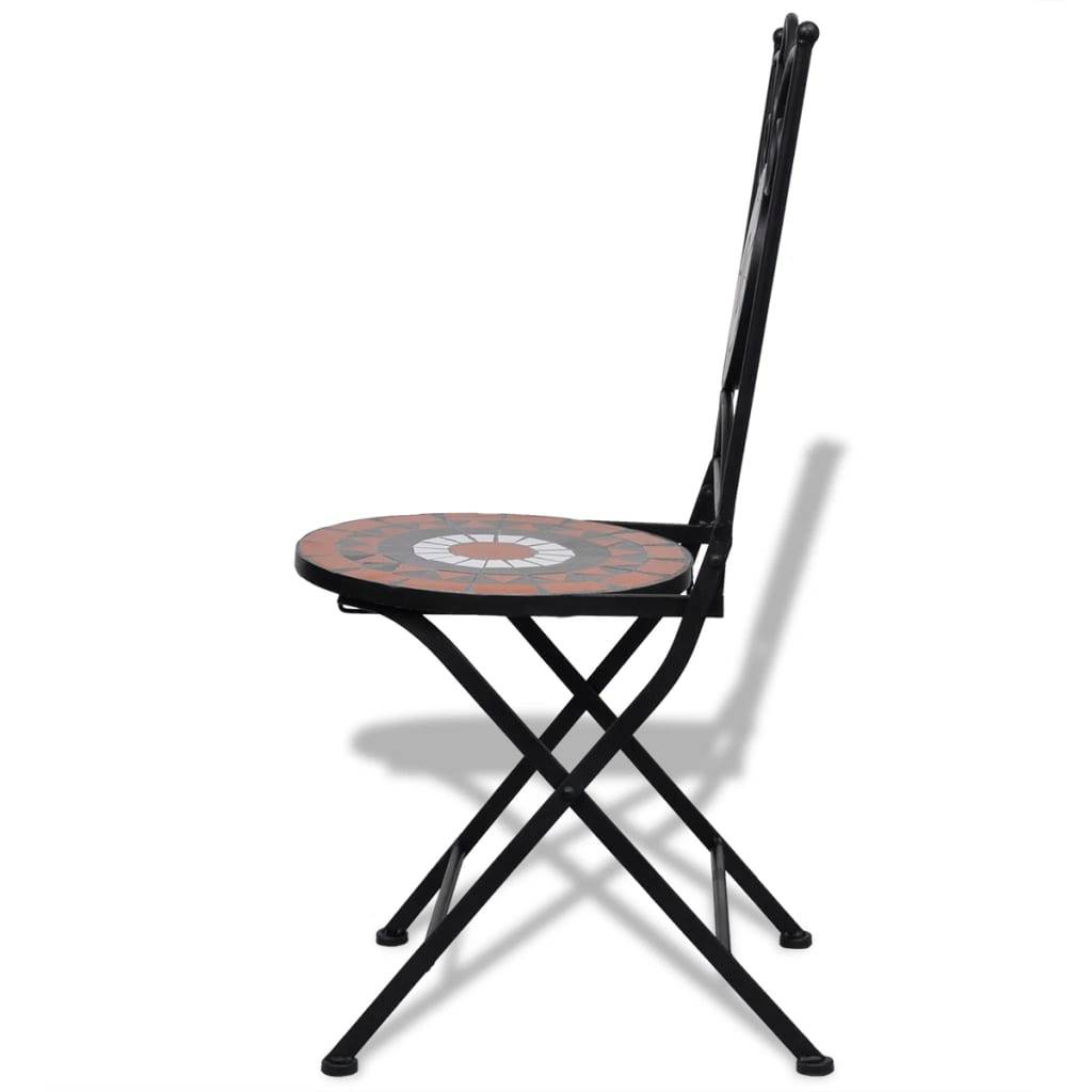 Vidaxl - Mobilier de bistro 3 pcs Carreau céramique Terre cuite et blanc vidaXL 271773 - Image 7