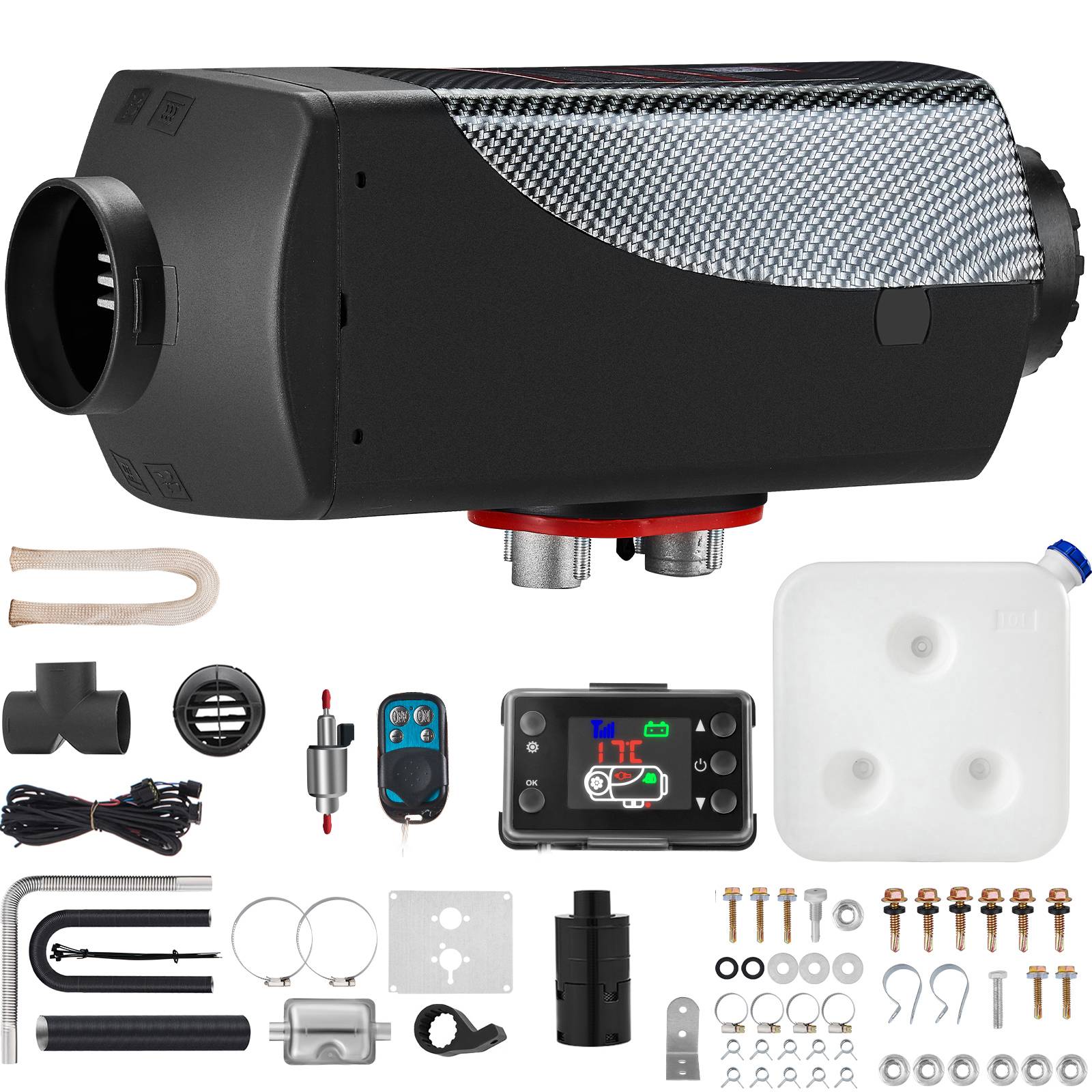 Vevor - VEVOR Mophorn réchauffeur diesel 8kW 12V, écran LCD, préchauffage moteur en hiver