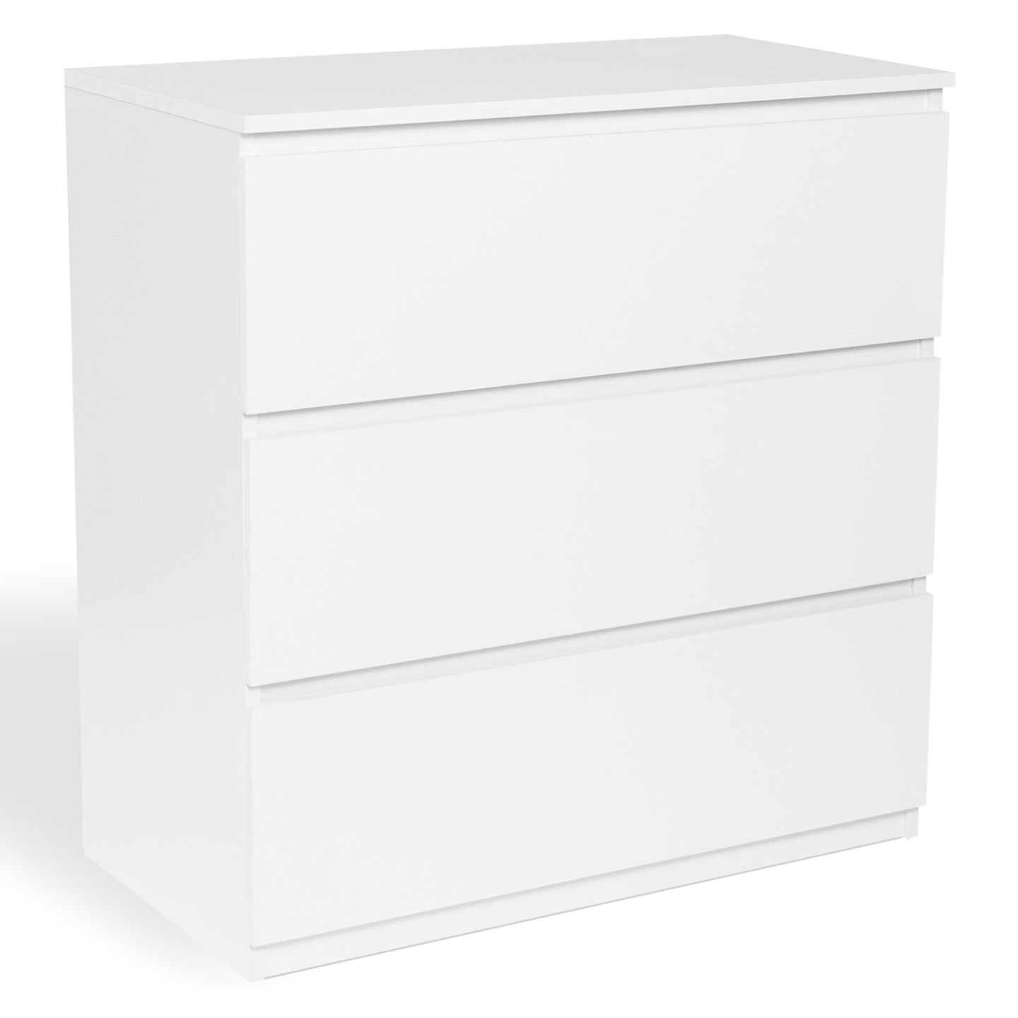 Commode 3 tiroirs TOMI 78 cm bois blanc - Image 2