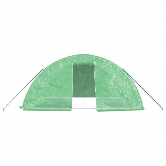 Vidaxl - Serre avec cadre en acier vert 20 m² 5x4x2,3 m vidaXL 3188083 - Image 10