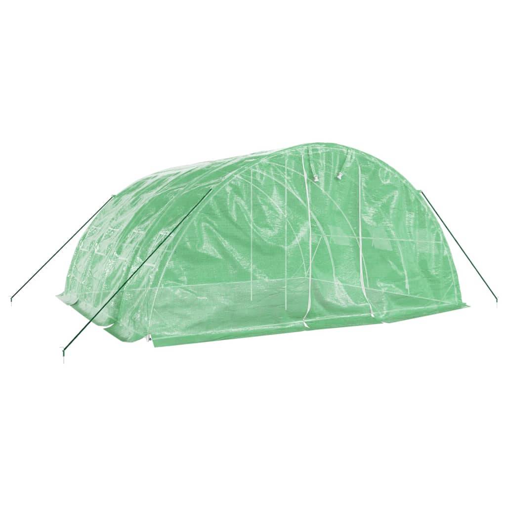 Vidaxl - Serre avec cadre en acier vert 20 m² 5x4x2,3 m vidaXL 3188083 - Image 9