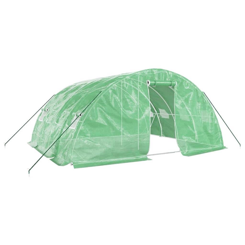 Vidaxl - Serre avec cadre en acier vert 20 m² 5x4x2,3 m vidaXL 3188083 - Image 2