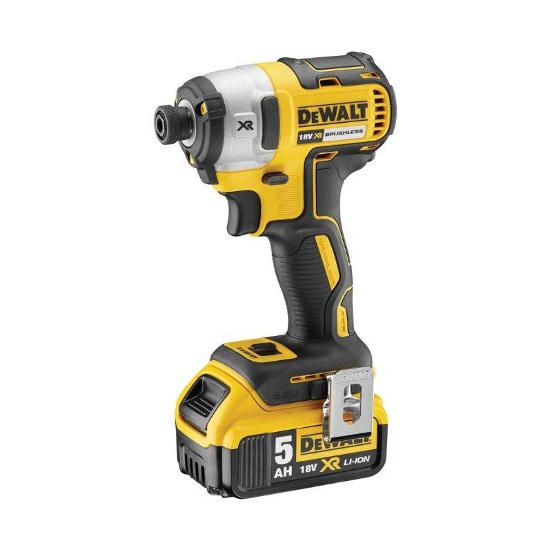 Pack de 2 outils XR 18V - Perceuse Visseuse compact DCD791 - Visseuse à chocs DCF887 - DEWALT - avec 2 batteries 18V 5.0Ah - chargeur - mallette - DCK - Image 2