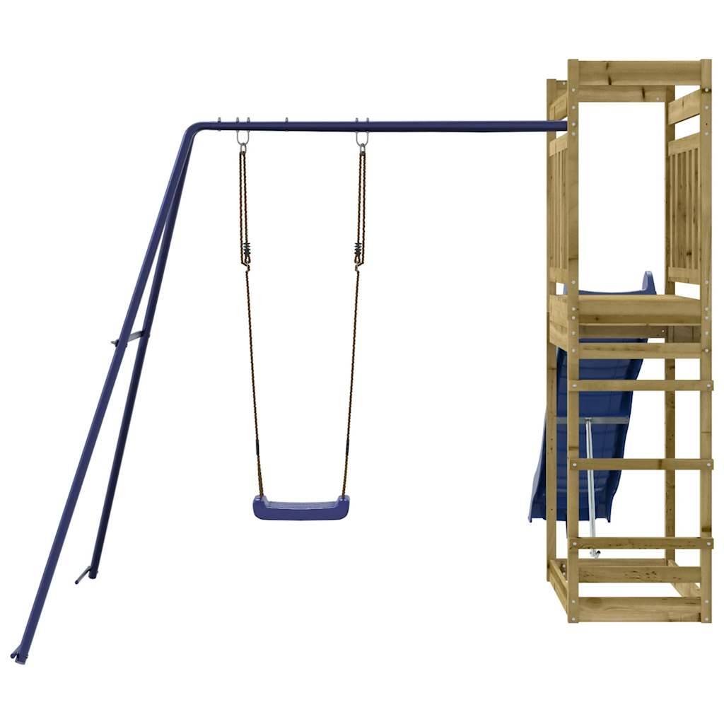Aire de jeux d'extérieur - Jeu Plein air enfant bois de pin imprégné-JU1524 - Image 7
