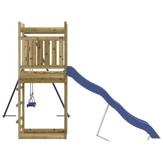 Aire de jeux d'extérieur - Jeu Plein air enfant bois de pin imprégné-JU1524 - Image 5