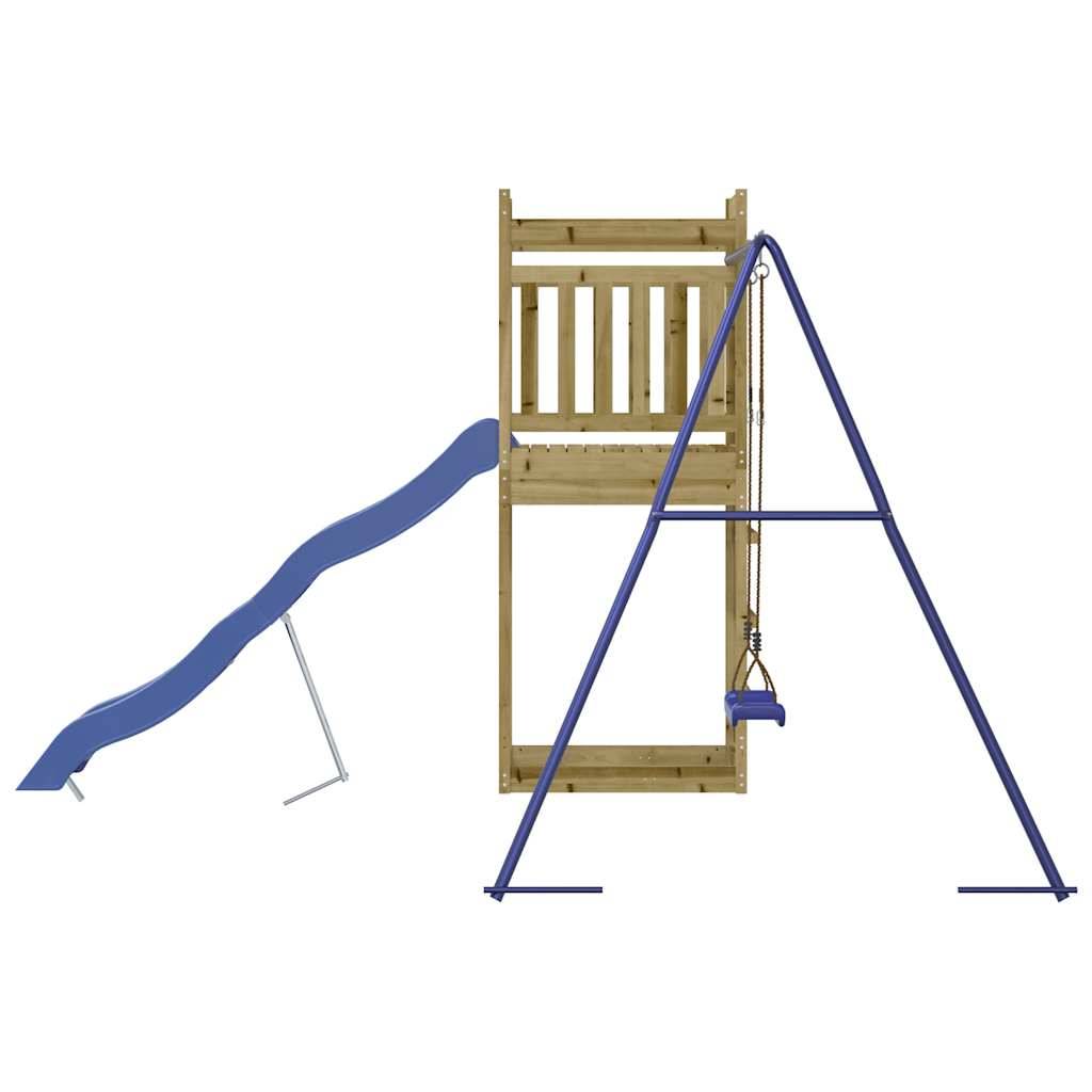 Aire de jeux d'extérieur - Jeu Plein air enfant bois de pin imprégné-JU1524 - Image 6