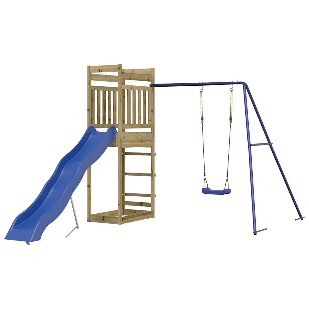 Aire de jeux d'extérieur - Jeu Plein air enfant bois de pin imprégné-JU1524 - Image 1