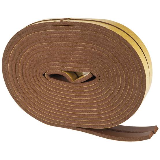 Geko - Joint adhésif PVC marron, profil 'I' 6M - Image 1