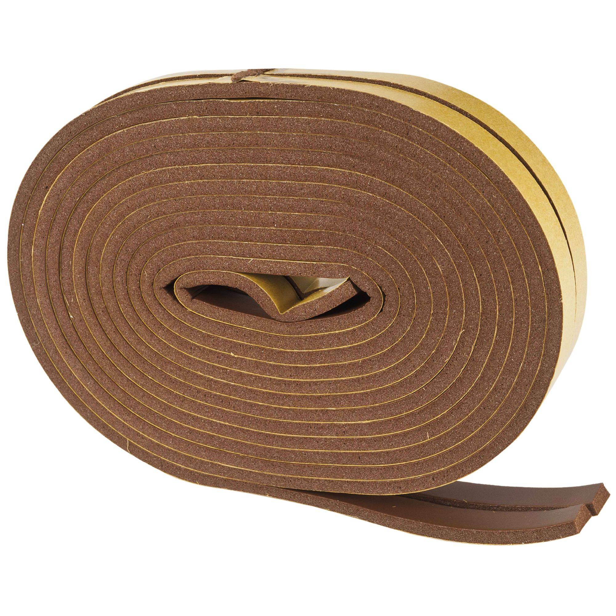 Geko - Joint adhésif PVC marron, profil 'I' 6M - Image 1