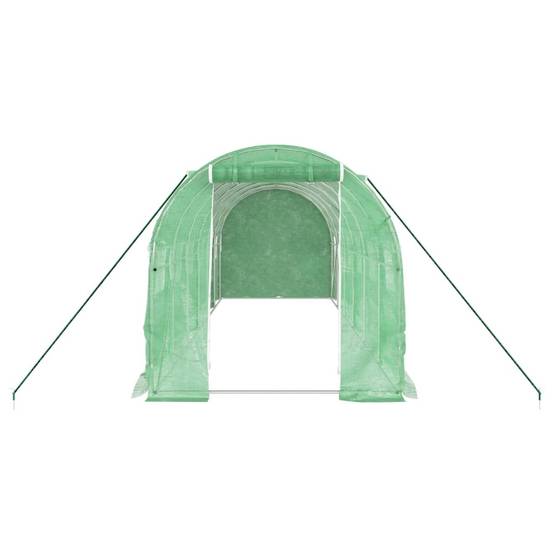 Serre tunnel de jardin 12m² bâche PE et acier culture potager verte 6x2m – ComfortXL Outdoor Living - Image 4