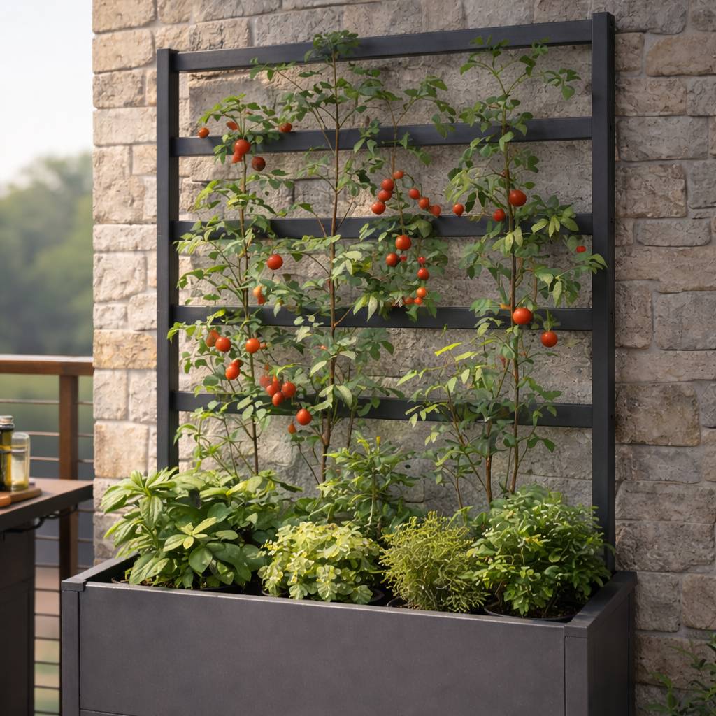 Couleurs du monde - Treillis Timea gris petit format – support décoratif pour plantes grimpantes pour armoire Tessa - Image 5