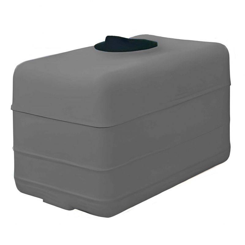 Cuve récupération eau de pluie 500L - Réservoir aérien cubique Gris - Polyéthylène - ELBI CB - Image 1