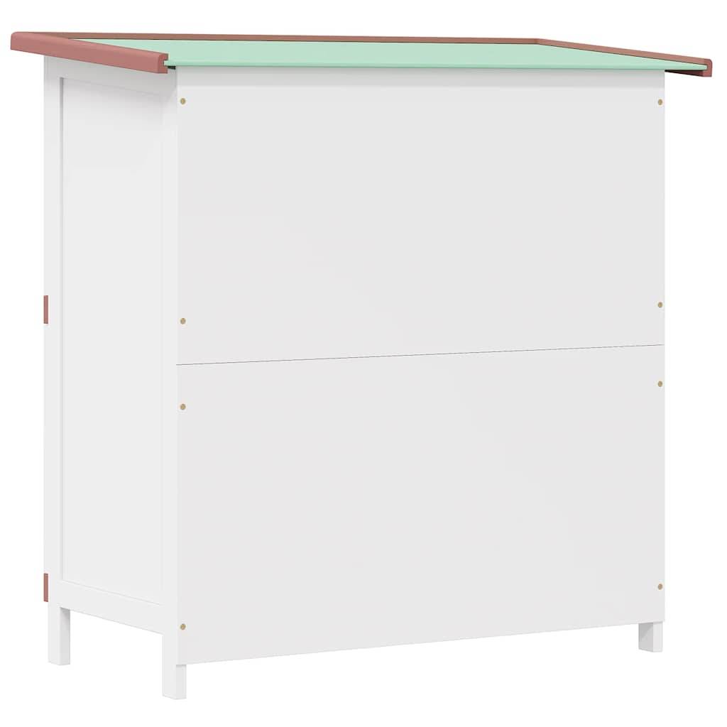 Clapier à lapin 2 étages en bois avec 4 portes pour jardin Marron – ComfortXL Outdoor Living - Image 6