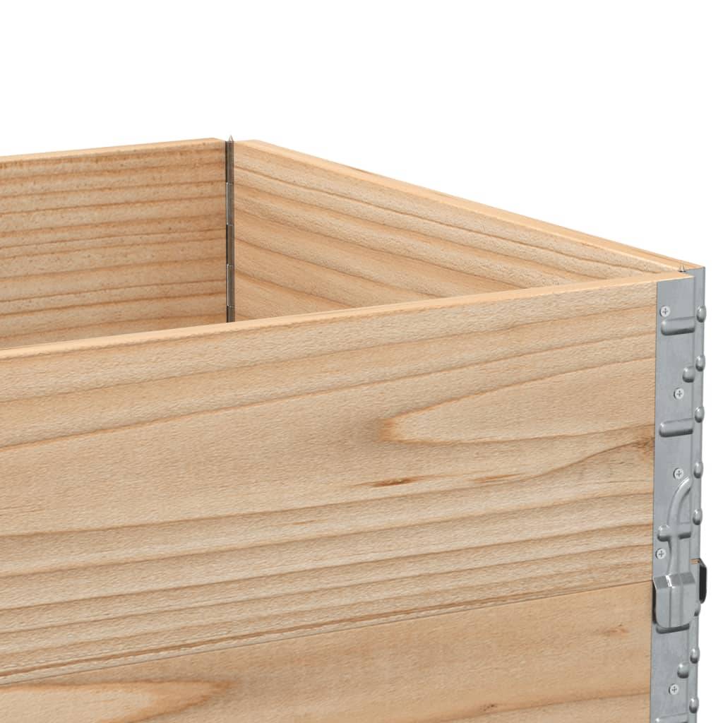 Jardinière bois de pin naturel 80 x 60 x 60.5 cm - PANGIVO - Image 7