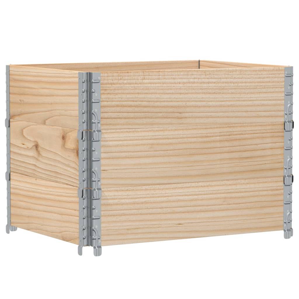 Jardinière bois de pin naturel 80 x 60 x 60.5 cm - PANGIVO - Image 5