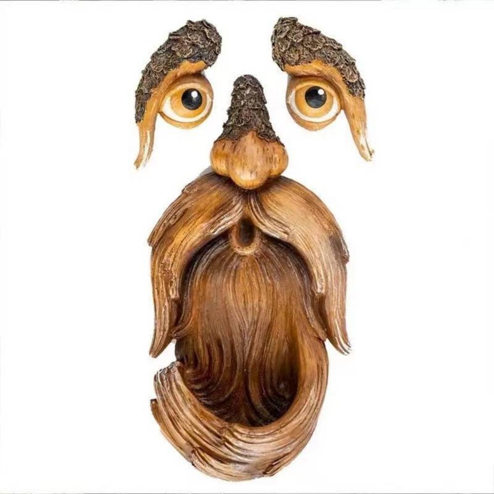 Décorations visage d'arbre en résine pour jardin - Mangeoire à oiseaux - DtopbuyAge - Image 1