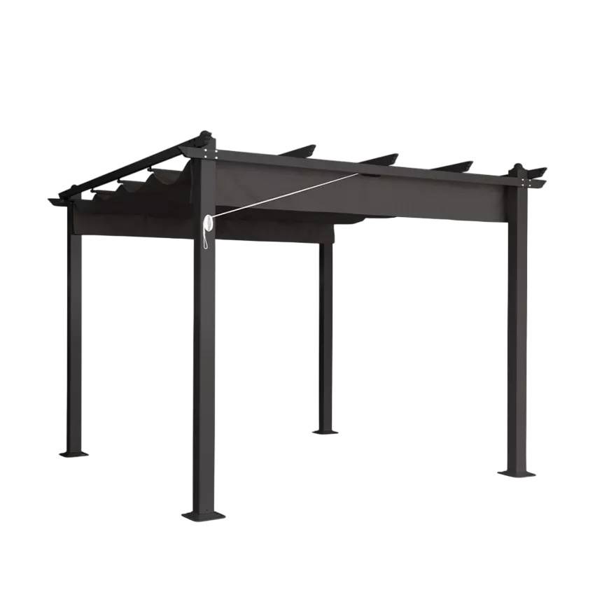 Pergola de jardin 3x3 en aluminium robuste Alba - Image 2