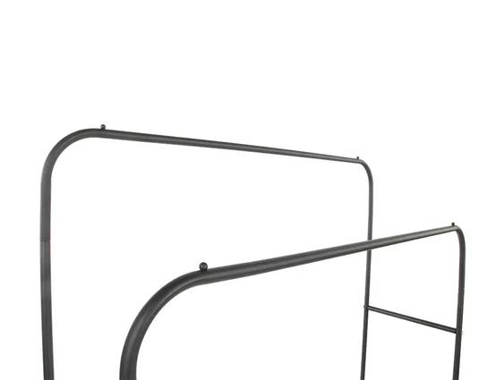Portant vêtements noir mat 110x54x125-145 cm - PRACTO HOME - Image 3