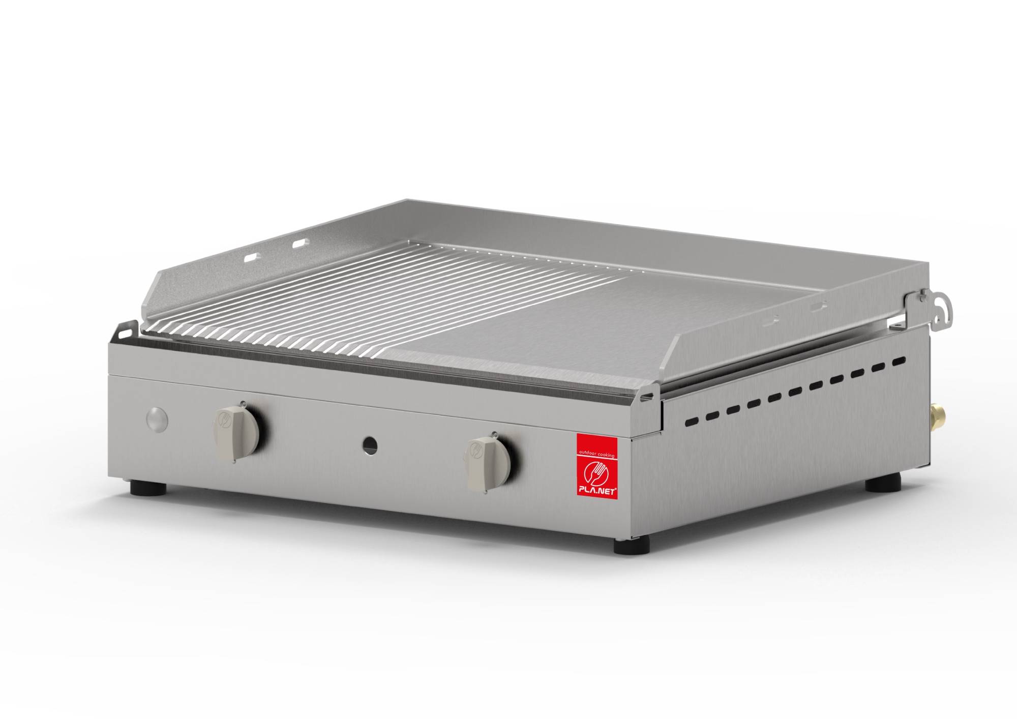 Plancha Planet - Plancha CHEF 55 Lisse Rainurée + Housse PLANET - Image 2