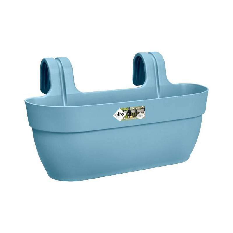 Elho - Elho - Pot De Fleurs -  Vibia Campana Easy Hanger Large - Bleu Vintage - Balcon Exterieur - L 24.1 X W 46 X H 26.5 Cm - Image 1